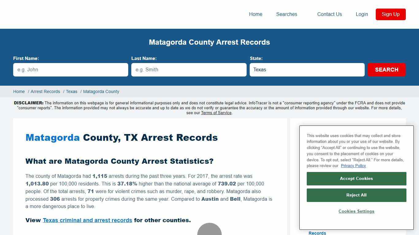 Matagorda County, TX Arrests & Jail Records