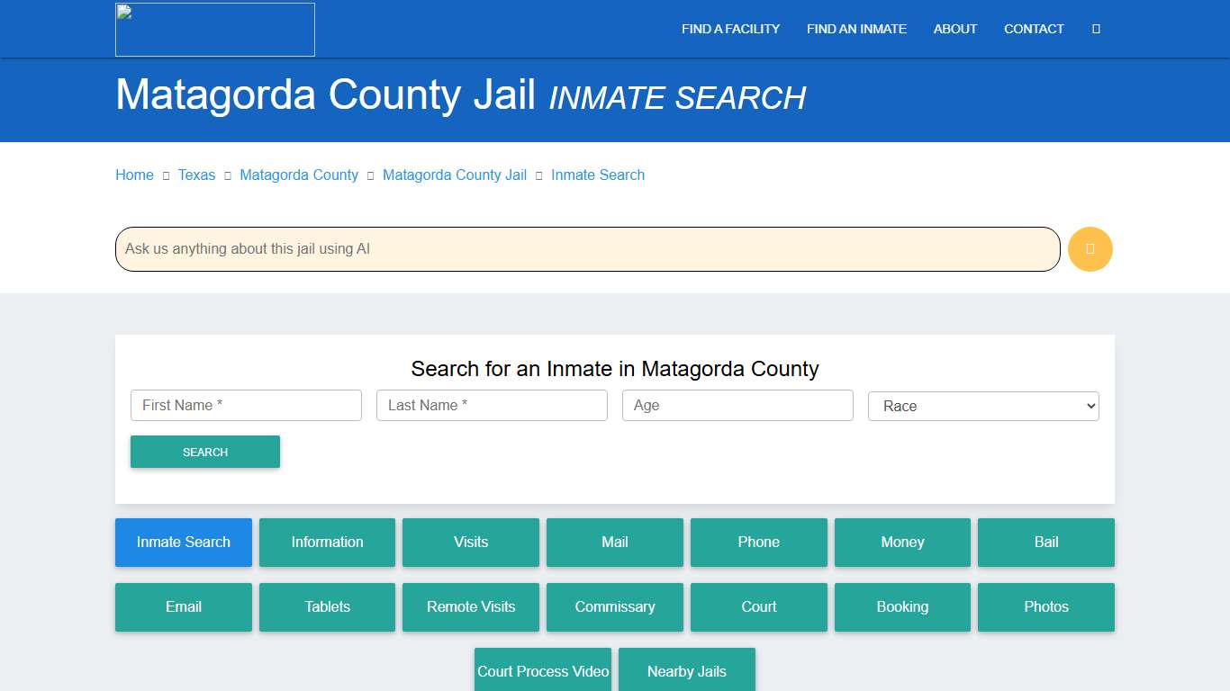 Matagorda County Inmate Search & Roster Find Inmates TX
